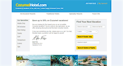 Desktop Screenshot of cozumelhotel.com