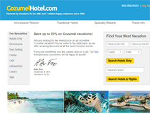 Tablet Screenshot of cozumelhotel.com